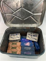Vintage Soap in Tin Blue Box