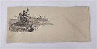 Antique Charles M Russell Envelope Montana