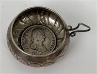 1808 Colonial Mexican Silver Coin Cup