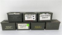 7 Empty Ammo Cans