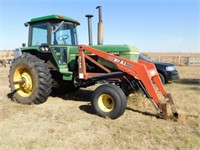 John Deere 4640 tractor, Dual 3150 front loader
