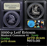 Proof 2000-p Leif Ericson Modern Commem Dollar $1