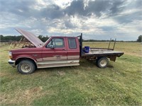 1993 Ford F50 XLT Super Cab Flat bed Pickup w/Winc