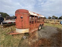 Chief's Bumper Pull Cattle Trailer Split Gate 16ft