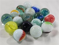 17 Assorted Large Marbles