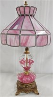 Beautiful Signed St. Clair Paperweight Glass Lamp