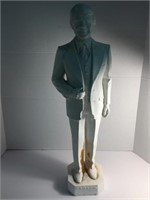 VERY TALL PRESIDENT CARTER CEMENT/PLASTER FIGURAL