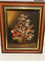 FALL FLORAL OIL on CANVAS - SIGNED