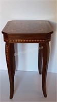 SMALL INLAID MUSICAL SIDE TABLE