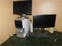 Dell E521 computer with 2-monitors