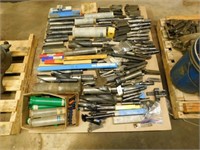 Pallet of lathe tools,