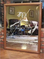 WALL MIRROR WITH TRAIL OF TEARS INDIAN