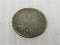 1932 - POLAND 10 ZLOTYCH SILVER COIN