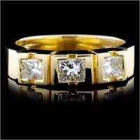 18K Yellow Gold 0.69ctw Diamond Ring