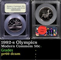 Proof 1992-s Olympics Modern Commem Half Dollar 50