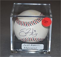 Autographed Baseball Jeff Bianchi