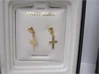 14 KT GOLD EARINGS, ASSORTMENT OF WOMENS JEWELRY