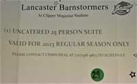 25-Person Skybox Suite Lancaster Barnstormers