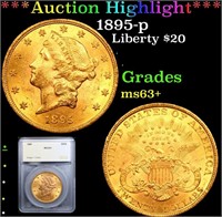 ***Auction Highlight*** 1895-p Gold Liberty Double