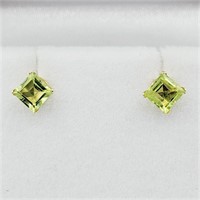 Natural Peridot Earrings-New