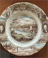 The Oregon Plate by Johnson Brothers England Made