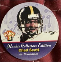 1997 King B Football Rookie Disc #20 Chad Scott