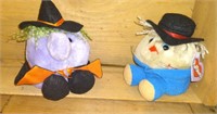 Puffkins Collectors Scarecrow & Witch Lot