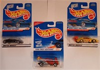 Hotwheels Lot of 4)Includes: Two 1996 Vintage Hot