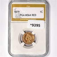 1879 Indian Head Cent PGA-MS64 RED