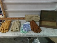 VARIETY OF NEW WORK GLOVES LEATHER
