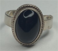 Sterling Silver Black Onyx Ring