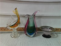 MURANO, HEAVY HANDBLOWN GLASS, ART DECO