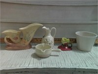 CERAMIC PIECES, REDWING, HULL, McCOY
