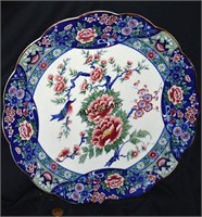 Large Hand Painted Porcelain Plate Charger