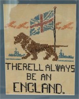 There'll Always Be An England Framed Needlework