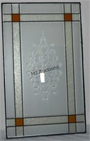 Excellent Stained Glass Etched Window  #1