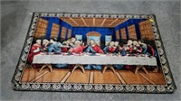 79" x 49" LAST SUPPER TAPESTRY MADE IN ITALY