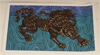 Wolfbat Studio Print, Running Wolves Print