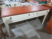 SOLID WOOD 2 DRAWER TABLE