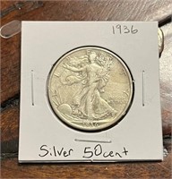 1936 Silver Walking Liberty Half
