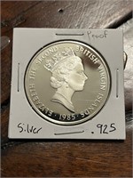 1980 SILVER $20 British Virgin Islands Coin