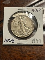 1944 Silver US Walking Lib Half Dollar