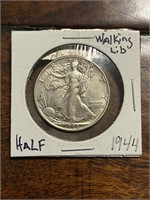 1944 US Silver Walking Liberty Half Dollar