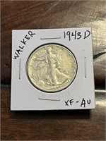1943 D US Silver Walking Liberty Half Dollar