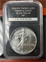 1987 Key Date US 1oz Silver American Eagle