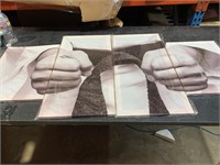 4 Piece Karate Belt Canvas Art