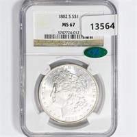 1882-S CAC Morgan Silver Dollar NGC-MS67