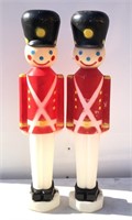 Christmas Blow Mold Figure Toy Soldiers 30"