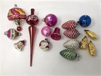 Vintage Glass & Plastic Christmas Ornaments