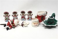Lot of Ceramic Vintage Christmas Figures Angels